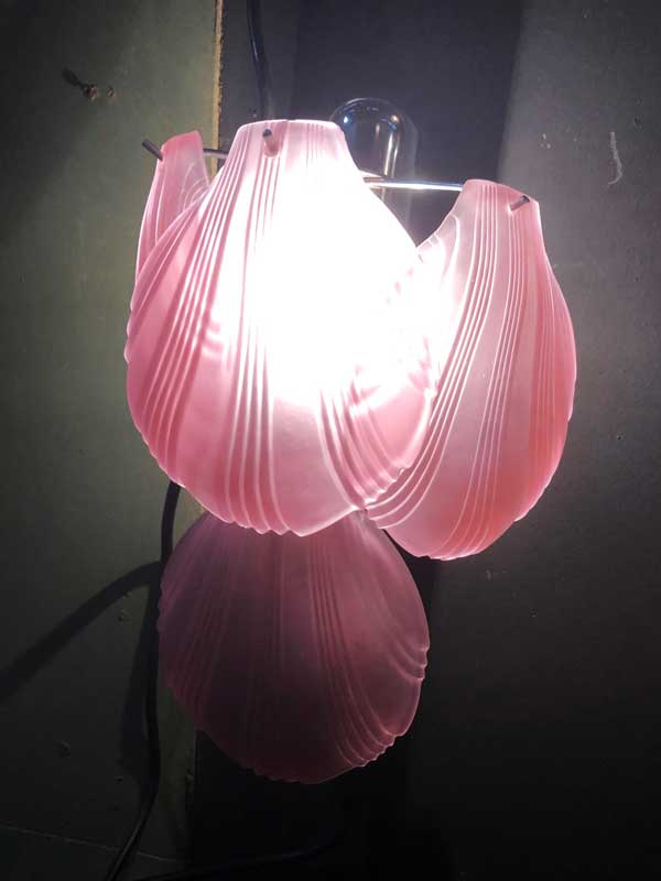 PinkShellWallSconce
